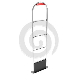 3D shoplifter scanner isolated on white