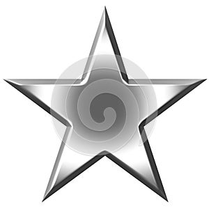 3D Silver Star