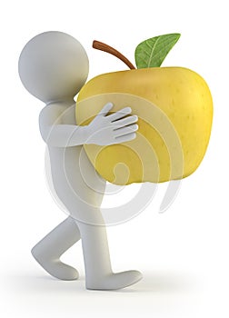 3d small people - apple