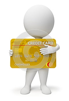 3d small people - credit card