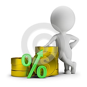 3d small people - deposit percentage