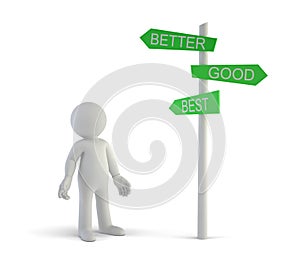 3d small people - good better best directional