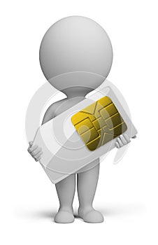 3d small people - sim card