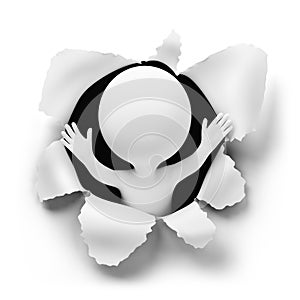 3d small people - surprise