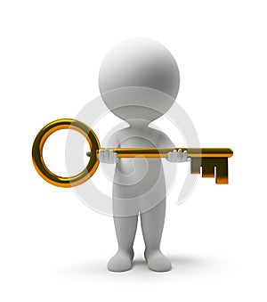 3d small people - take a key