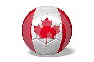 3D soccer ball/ football, national team - Canada