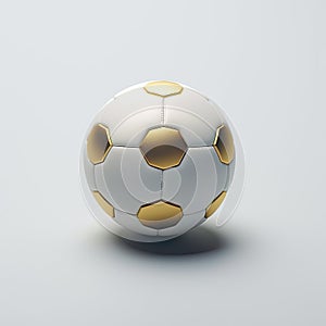 3D soccer ball icon illustration, isolated against a solid color background, represents the excitement of football