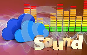3d 'sound' sign audio spectrum
