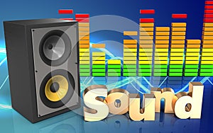 3d sound system'sound' sign