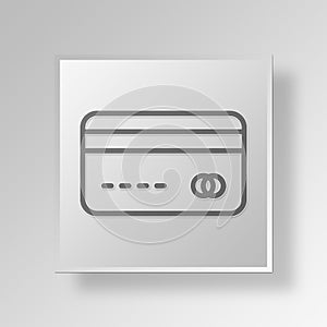 3D spendings icon Business Concept