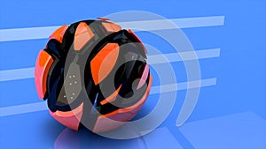 3D sphere changing shape during rapid rotation