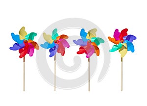 3D spinning Childhood windmill Toy Concept