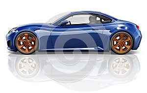 3D Sport Car Vehicle Transportation Illustration Concept
