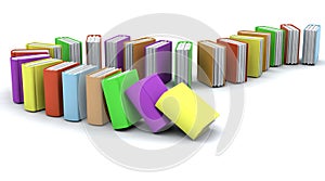 3d of a stack of books