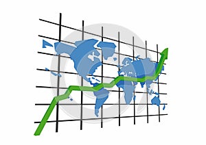 3d statistics - world map