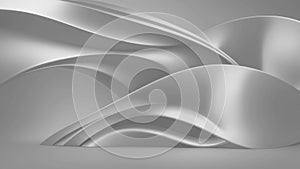 3D style. Abstract modern white wave for business backgrounds