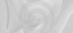 3D style. Abstract white wave wallpaper for business backgrounds