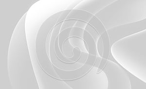 3D style. Abstract white wavy wallpaper for business backgrounds.