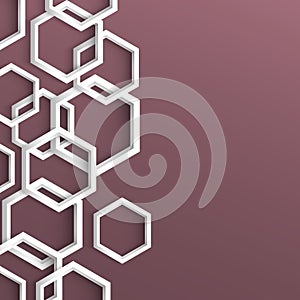 3d stylish geometric background