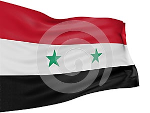 3D syrian flag