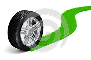 3d tire and alloy wheel