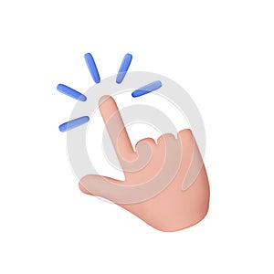 3d touch screen, hand pointing gesture,