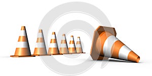 3d traffic cones