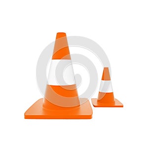 3d traffic cones concept