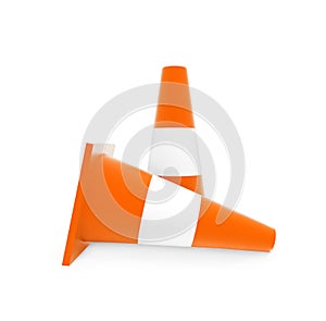 3d traffic cones concept