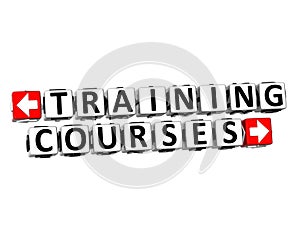 3D Training Courses Button Click Here Block Text