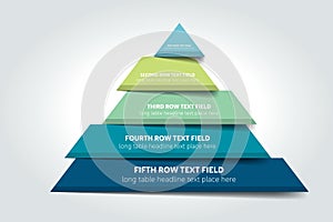 3d triangle infographic, chart, scheme, diagram, table, schedule, element