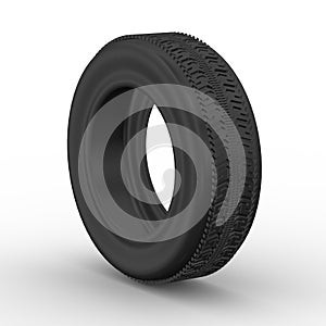 3d tyre - car wheel