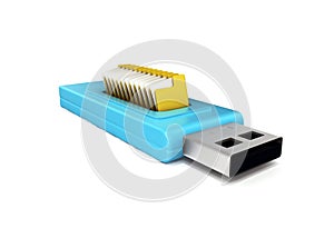 3d usb drive that contains data folders