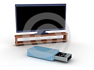 3D USB stick and Large TV