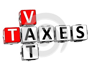 3D Vat Taxes Crossword