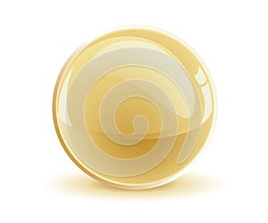 3d vector gold sphere