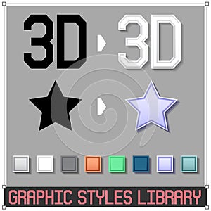 3D Vector Graphic Styles