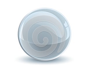 3d vector gray sphere