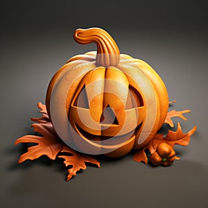 3d Vector Halloween Pumpkin - Creative Commons Attribution