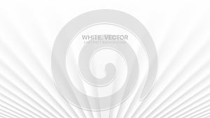 3D Vector Smooth Blurred Perspective Lines White Abstract Background