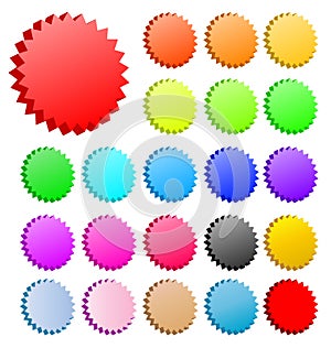 Star shape label vector retail stars shapes labels badge badges stickers 3D sticker shape burst starburst bursting element icon