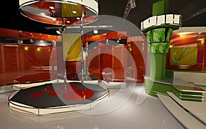 3D virtual studio