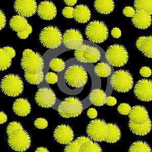 3D virus or pollen simulation