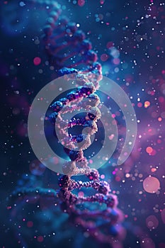 3D Visual DNA Helix – Unveiling Medical Research, Genetical Biology, Scientific Visualization, and the Wonders of Genetics
