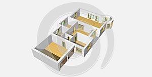 3D visualisation of house 2