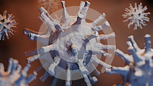 3D Visualisation/illustration of a virus morphology