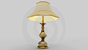 3d visualization of a floor lamp on a white background