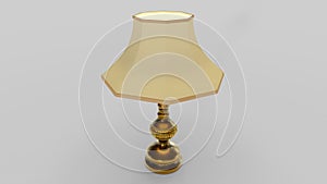 3d visualization of a floor lamp on a white background