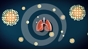 3D visualization how COVID 19 Coronavirus affect lung
