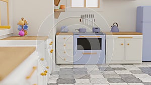 3d visualization of the toy kitchen